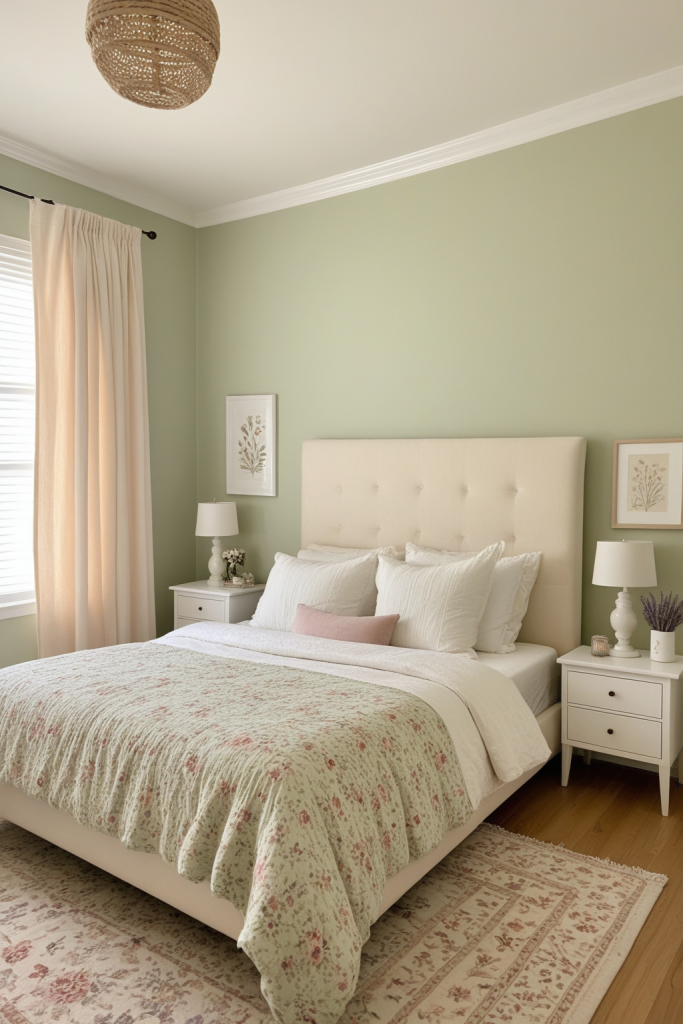 Floral Daydream Bedroom – Sage Wall — Home Decor Ideas