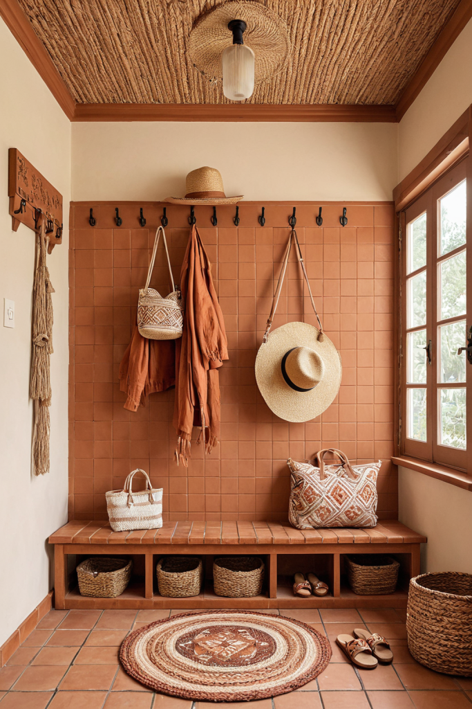 Boho Chic Mudroom — Home Decor Ideas