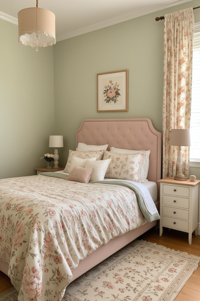 Floral Daydream Bedroom: Softly Romantic and Whimsical