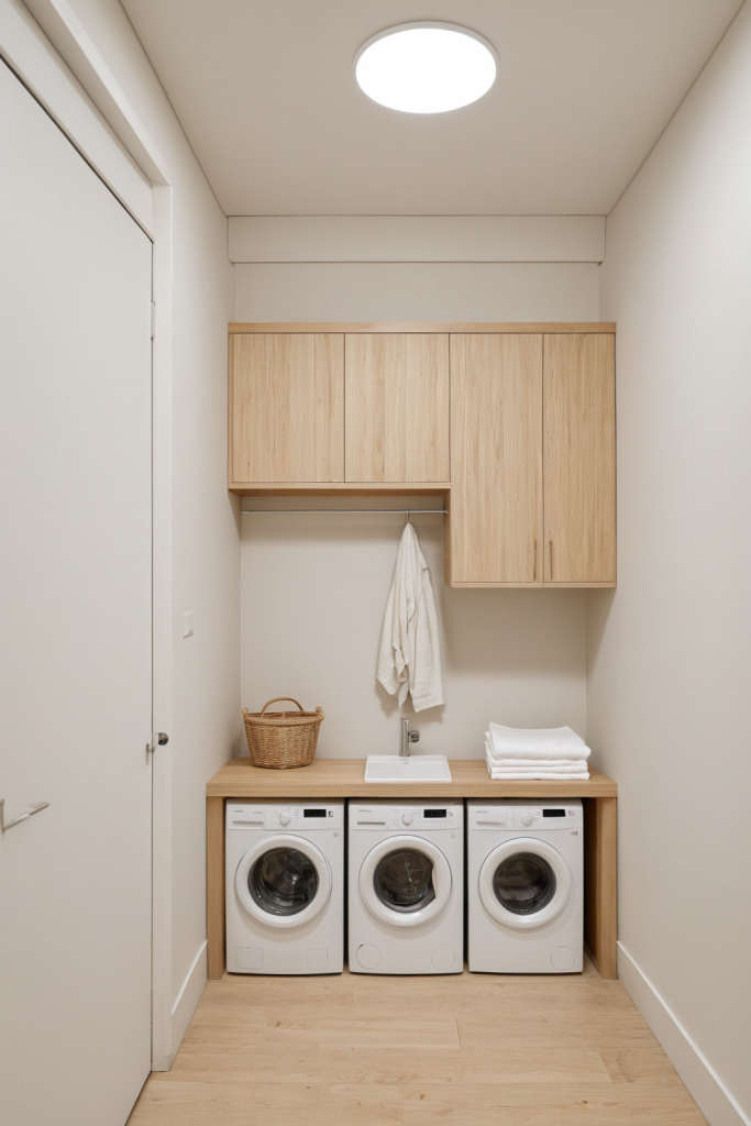 Zen Japandi Laundry Room: Serenity in the Most Unexpected Place