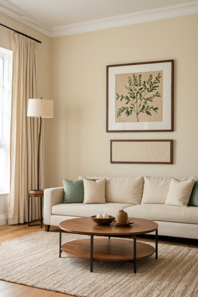 Cozy Jade Green Living Room: Warm and Inviting