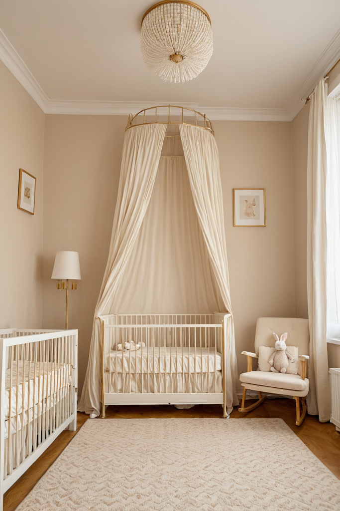Quiet Luxury Beige Nursery Design Inspiration