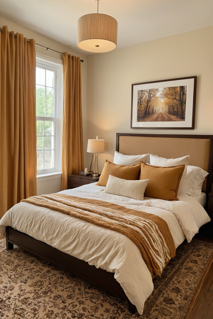 Warm Amber Bedroom Ideas — Warm Amber Wood + Cozy