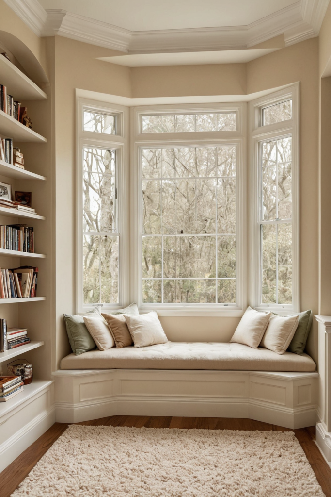Warm Transitional Reading Nook — Home Decor Ideas