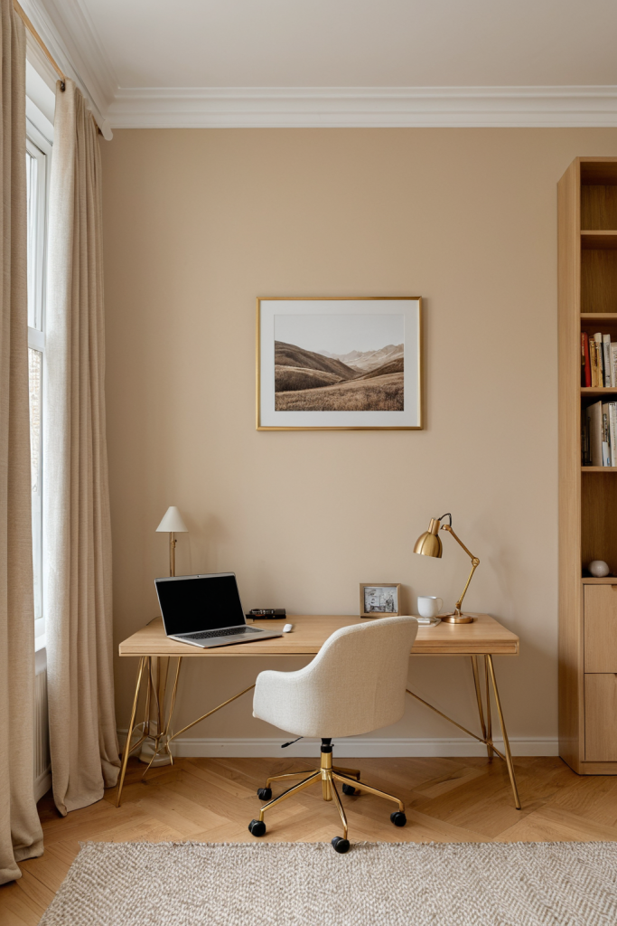 Quiet Luxury Beige Workspace — Home Decor Ideas