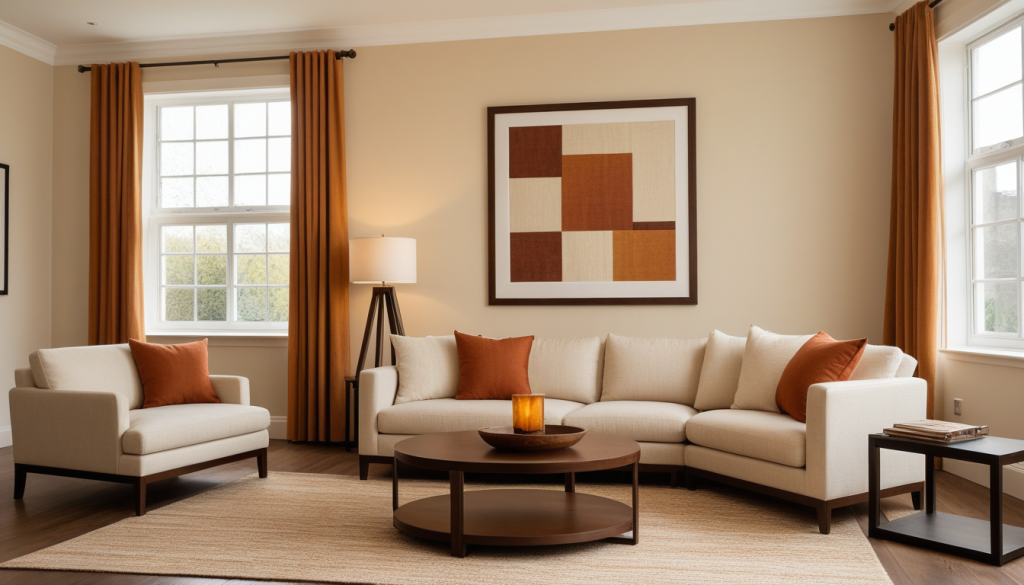 Terracotta Living Room Ideas | Warm Neutral Interior Design