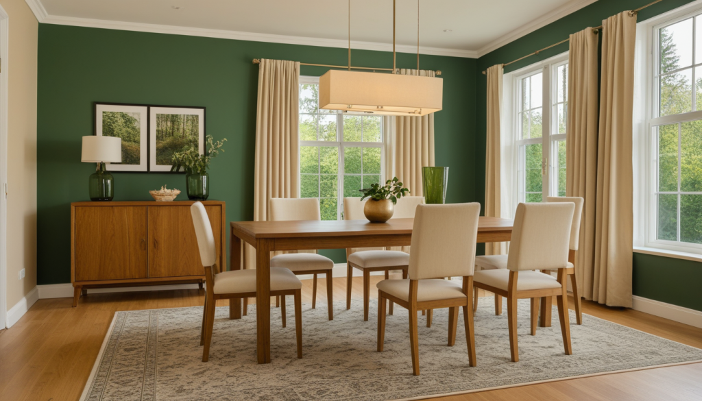 Forest Green Dining Room — Home Decor Ideas