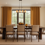 Warm Amber Dining Room — Home Decor Ideas