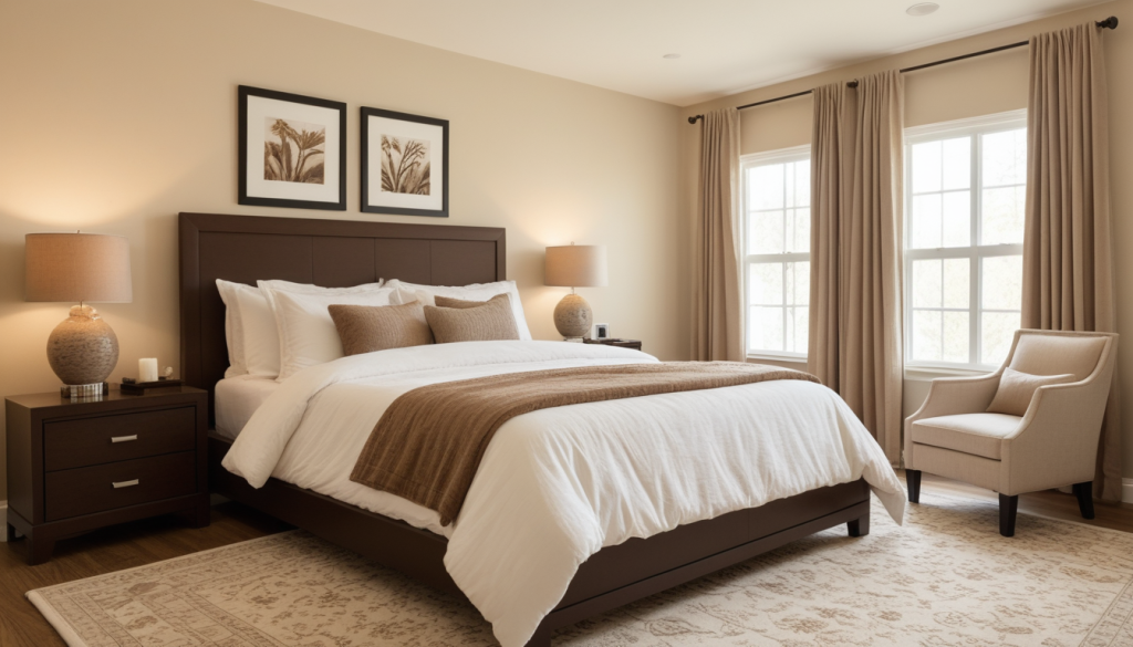 Mocha Cappuccino Bedroom — Home Decor Ideas