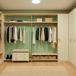 Jade Green Walk-in Closet — Home Decor Ideas