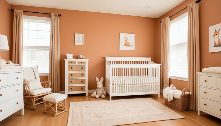 Terracotta Adobe Nursery: Warm and Inviting Decor