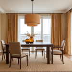 Warm Amber Dining Room — Home Decor Ideas