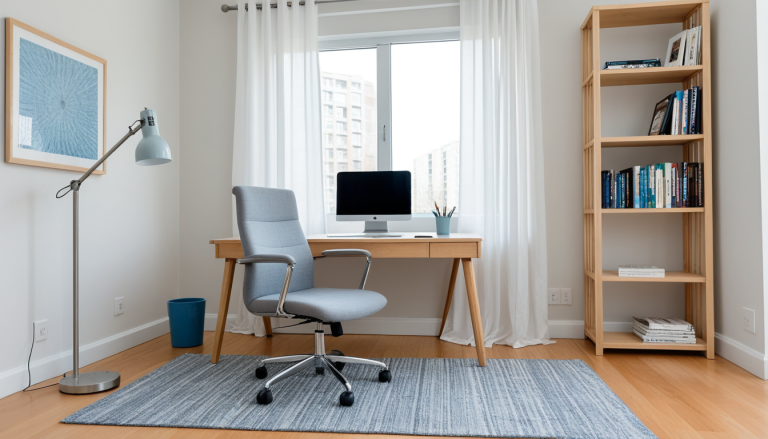 Cool Blue Workspace — Home Decor Ideas