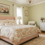 Floral Daydream Bedroom: Soft Blush and Plum Perfection