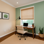 Cozy Jade Green Workspace: A Small Space Oasis