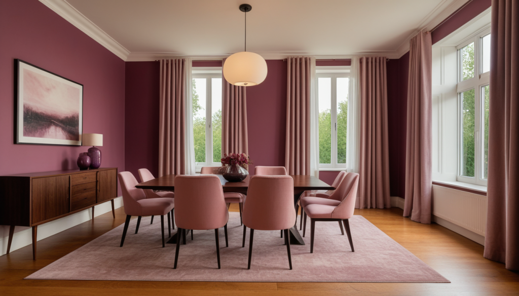 Plum Accent Dining Room — Home Decor Ideas