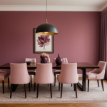 Plum Accent Dining Room: A Cozy Retreat