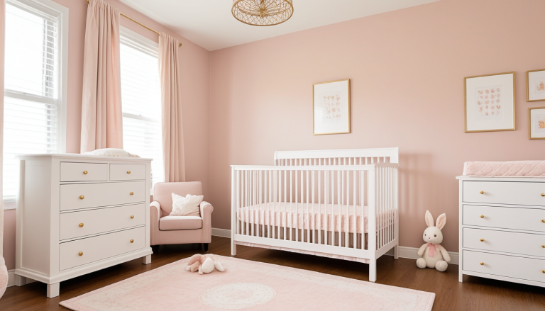 Softer Shades of Bliss: Plum Nursery Wall Decor