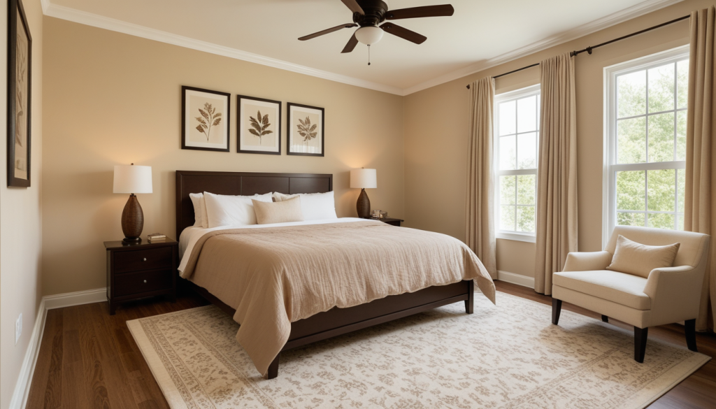 Mocha Cappuccino Bedroom — Home Decor Ideas