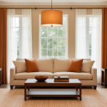 Warm Amber Living Room — Home Decor Ideas