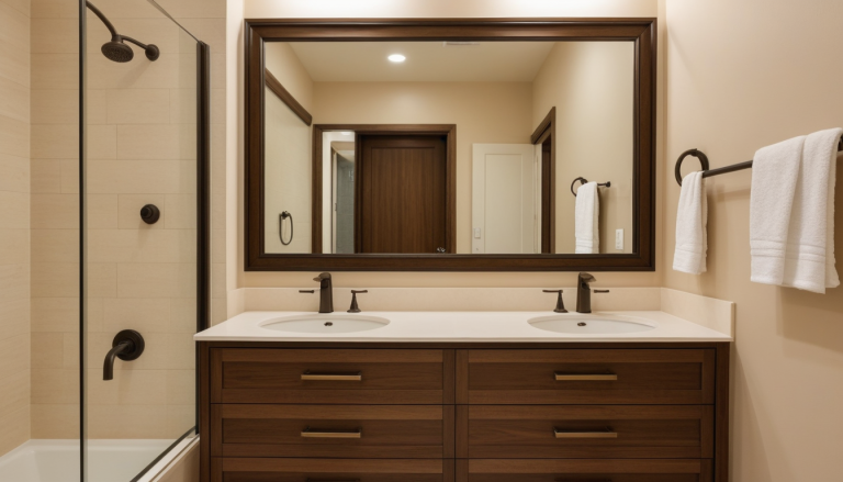 Warm Amber Bathroom — Home Decor Ideas