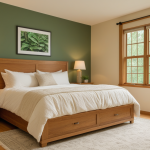 Cozy Olive Green Bedroom Ideas | Warm Wood Japandi Spaces