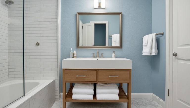 Cool Blue Bathroom — Home Decor Ideas