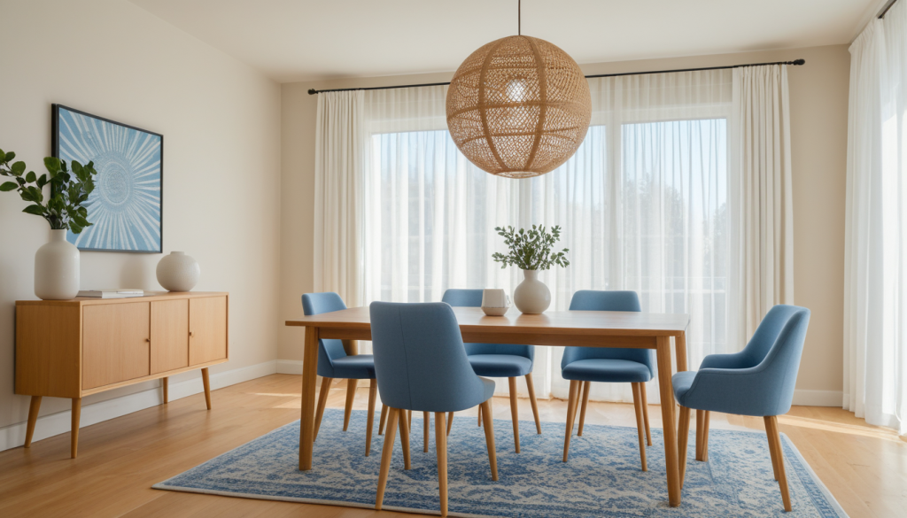 Cool Blue Dining Room — Home Decor Ideas