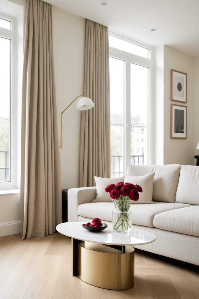 Faux Red Ranunculus — Faux Flowers — Warm Neutral, Contemporary — interior inspiration