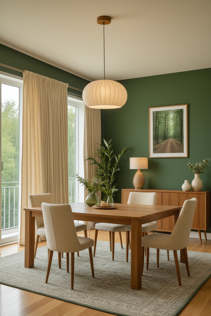 Forest Green Dining Room — Home Decor Ideas — interior inspiration