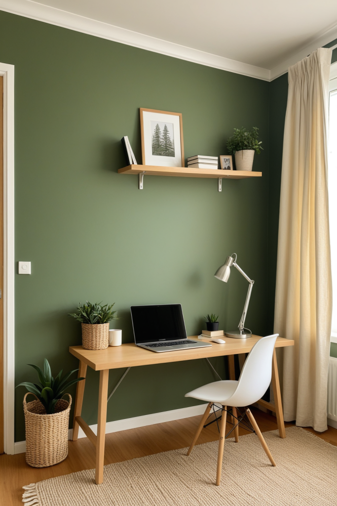 Forest Green Workspace — Home Decor Ideas — interior inspiration