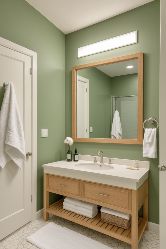 Forest Green Bathroom — Home Decor Ideas — interior inspiration