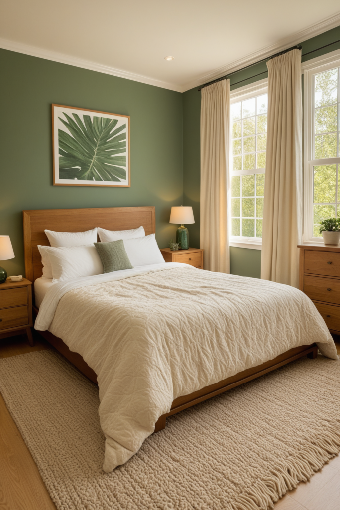 Forest Green Bedroom — Home Decor Ideas — interior inspiration