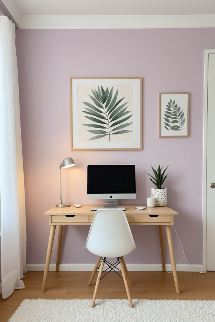 Soft Pastel Workspace Ideas — Soft Pastel White Cozy — interior inspiration