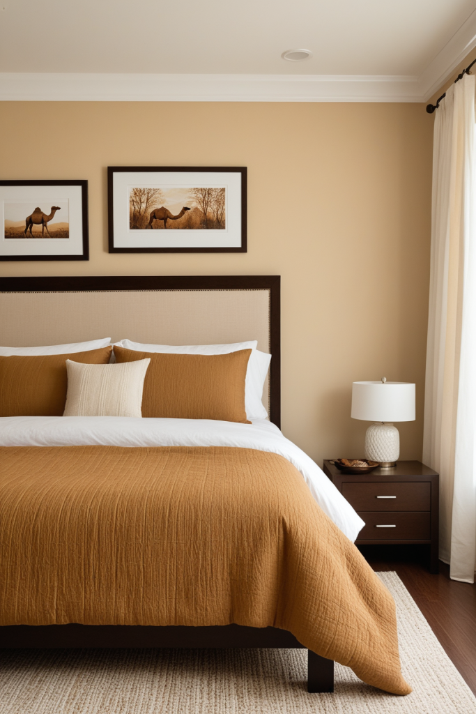Warm Amber Bedroom — Home Decor Ideas — interior inspiration