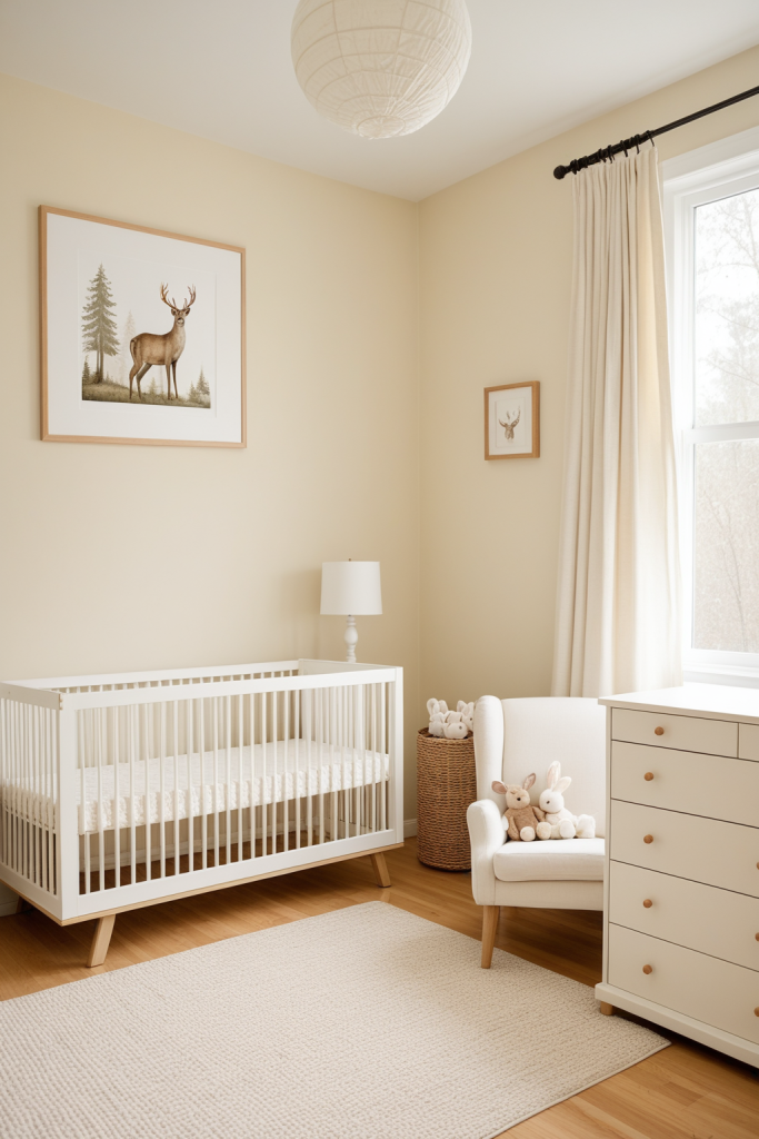 Nursery Ideas — Forest Green Cream Whimsy — interior inspiration