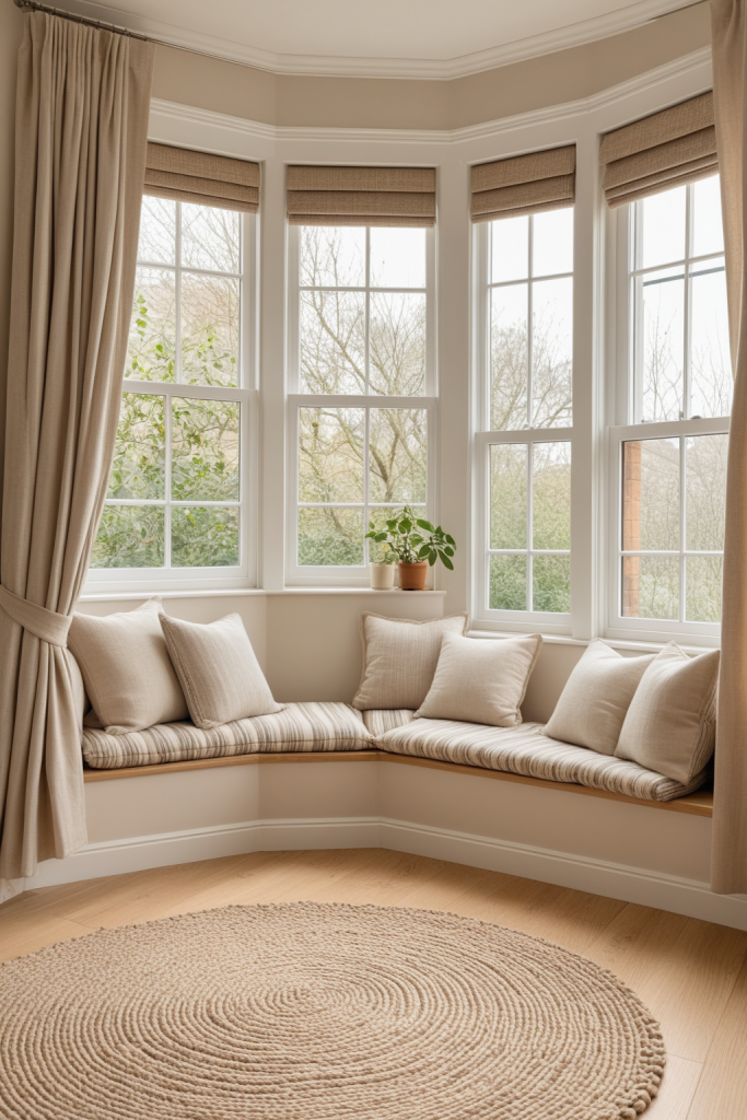 Cozy Lagom Natural Reading Nook: A Sanctuary of Soft Light — interior inspiration