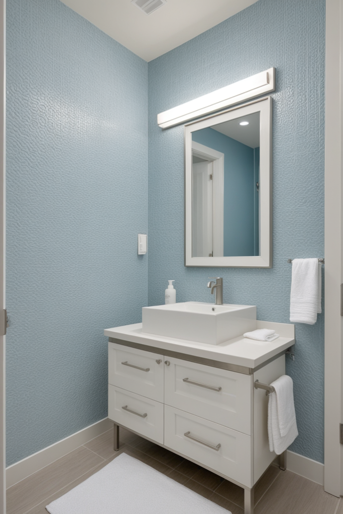 Cool Blue Bathroom — Home Decor Ideas — interior inspiration