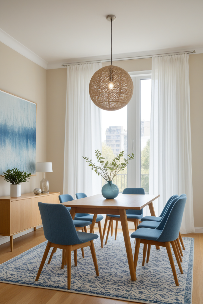 Cool Blue Dining Room — Home Decor Ideas — interior inspiration