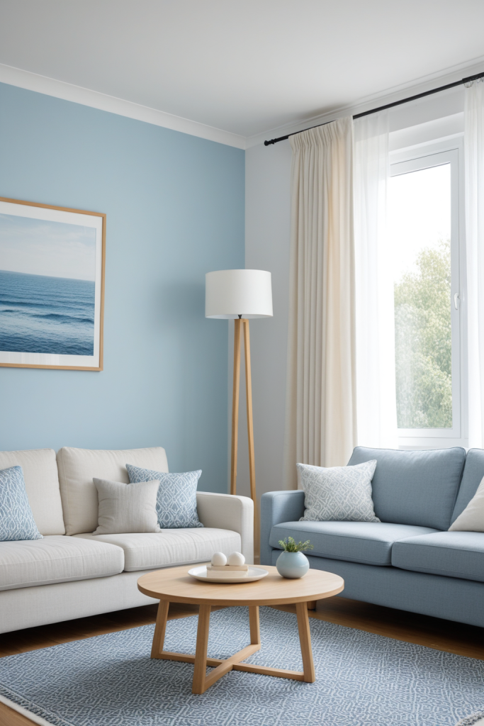 Cool Blue Living Room Inspiration — interior inspiration