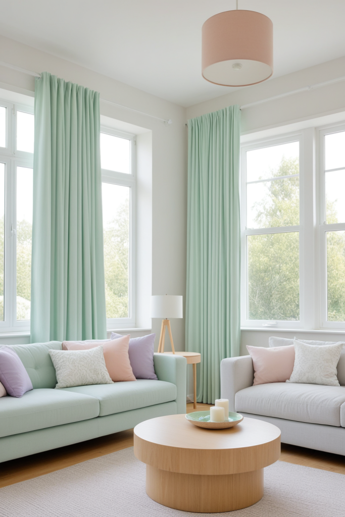 Soft Pastel Living Room — Home Decor Ideas — interior inspiration