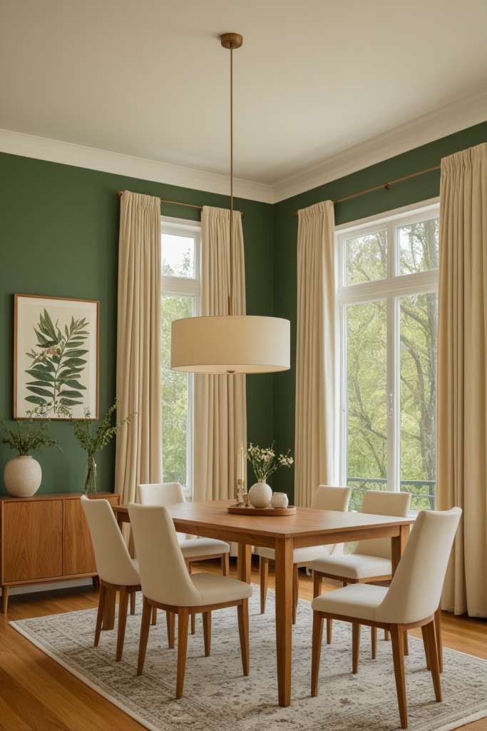 Forest Green Dining Room — Home Decor Ideas