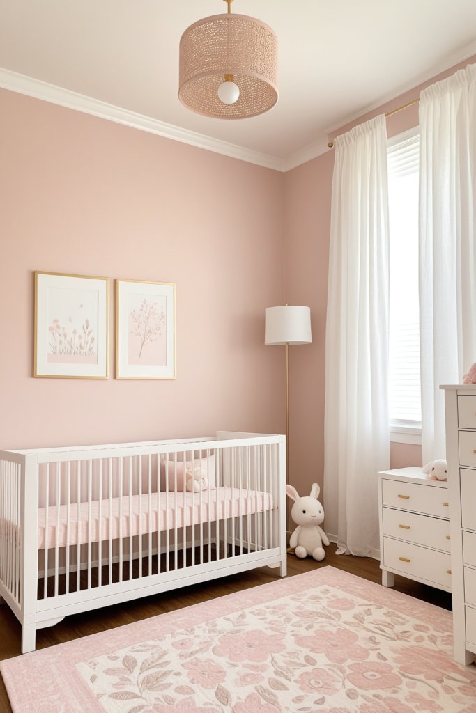 Soothing Plum Nursery Design