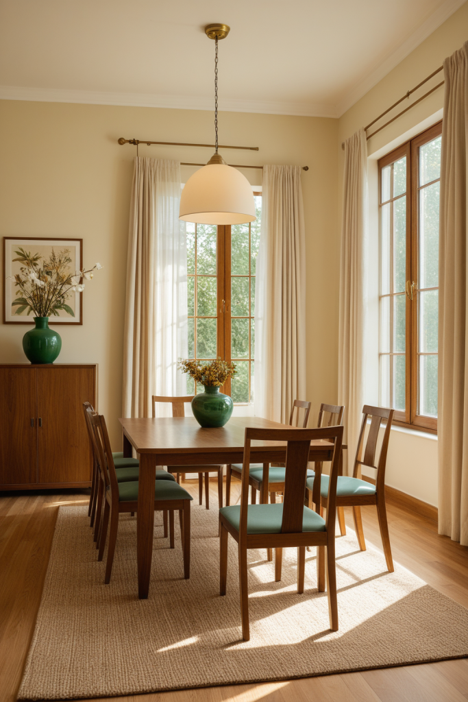 Jade Green Dining Room Ideas — Jade Warm Cream Sophistication
