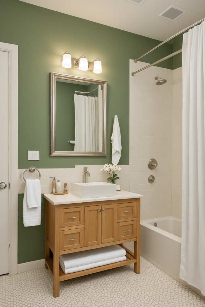 Forest Green Bathroom Ideas — Forest Green Cream Mood
