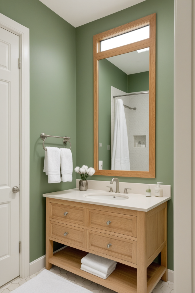 Forest Green Bathroom — Home Decor Ideas