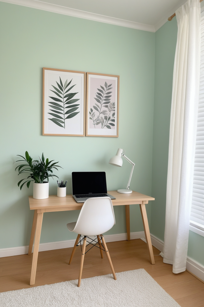 Soft Pastel Workspace Ideas — Soft Pastel White Cozy