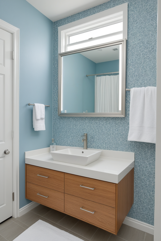 Cool Blue Bathroom — Home Decor Ideas