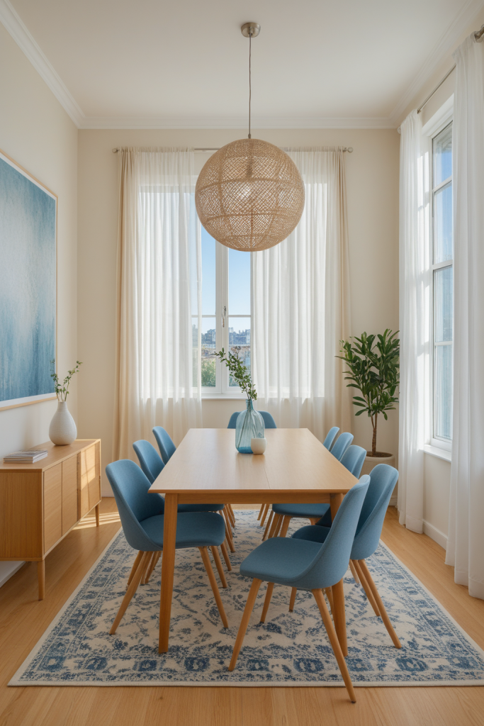 Cool Blue Dining Room — Home Decor Ideas