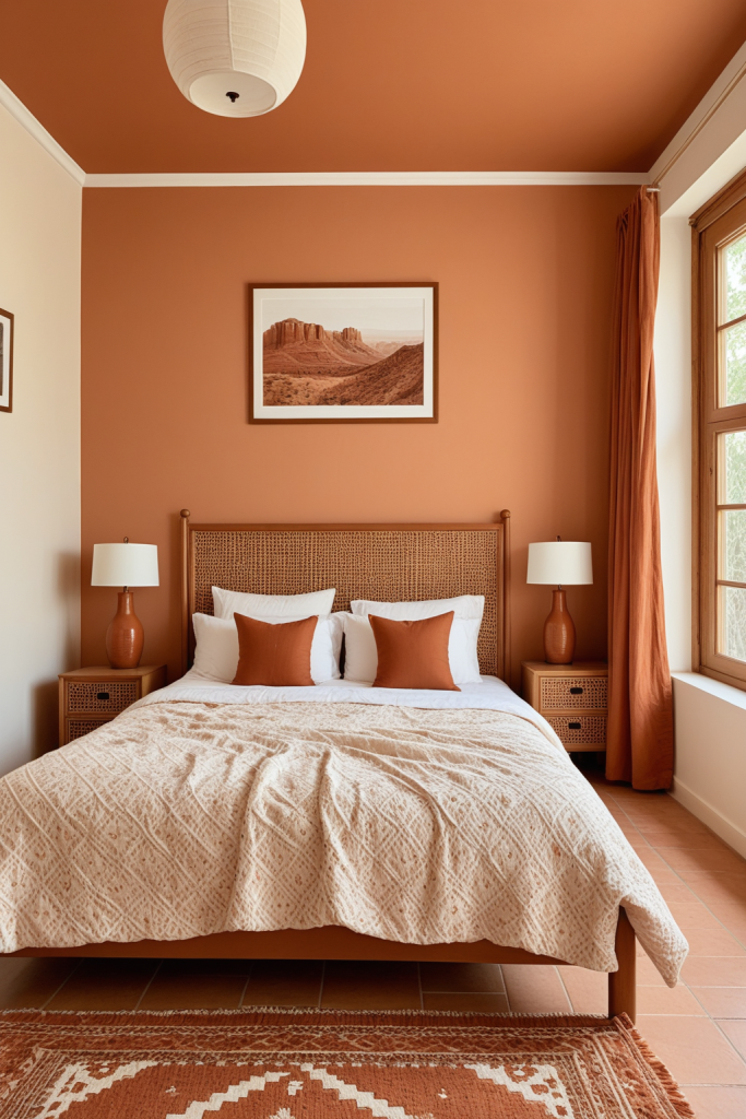 Terracotta Adobe Bedroom — Home Decor Ideas